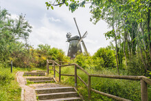Germany, Mecklenburg-Western Pomerania, Benz, Steps Leading To Old Windmill