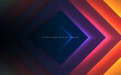 Dynamic rectangle dimension background with colorful light effect