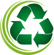 Recycling Pfeile, Recycling und Umwelt Logo, Icon