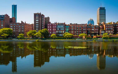 Wall Mural - The skyline of Boston in Massachusetts, USA.