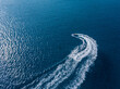 © Antonio - Aerial view on jet ski in azure sea. Water sport