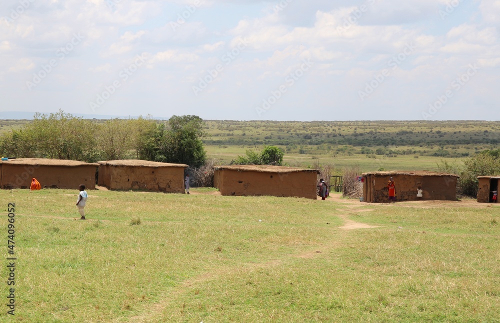 manyatta village in kenya Stock Photo | Adobe Stock