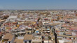 Aerial view on downtown seville from Giralda Tower