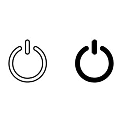 Poster - On, Off switch vector icon