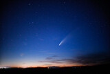 comet in the night sky