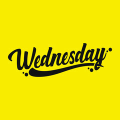 Wednesday Vector Illustration - inspirational lettering design for posters, flyers, t-shirts, cards, invitations, stickers, banners. 