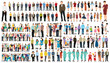 © zolotons - silhouette people set in flat style, isolated, vector