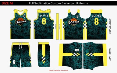 basketball jersey pattern design template. Abstract pattern background for basketball uniform, basketball sumblimation, bicycle, e-sport, basketball, soccer, Fabric pattern, Sport background, Vector