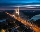 Fototapeta Fototapety z mostem - Most Rędziński, Wrocław, Dolnośląskie, Polska, Poland