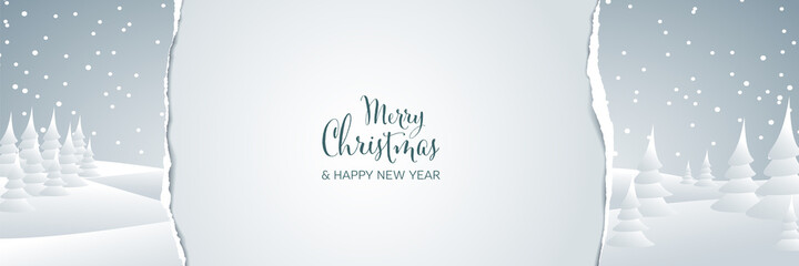 Wall Mural - christmas banner social media header template
