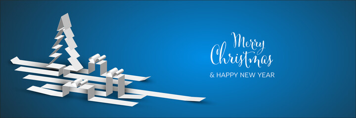 Wall Mural - christmas banner social media header template