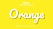 © 23 Design - Editable text effect, Orange modern style and color yellow style