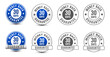 © Tajuddin - Different types of 30 days money-back guarantee badge set isolated on white background. vector design.