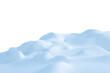 © Lilya - A large beautiful snowdrift isolated on white background.Winter snow  background. A big snow drift