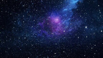 Wall Mural - animation of flying through glowing nebulae.