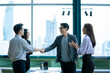 © visoot - Shaking hands,successful business people shakes hands with partner,Concept of signing an agreement.