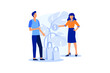 © Alwie99d - Face to face selling illustration exclusive design inspiration