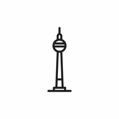 Wall Mural - BERLIN  TV TOWER icon in vector. Logotype