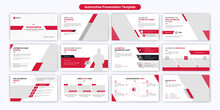 Automotive Business PowerPoint Presentation Slides Template Design. Use For Modern Keynote Presentation Background, Brochure Design, Website Slider, Landing Page, Annual Report, Company Profile