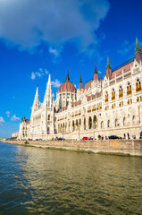 Wall Mural - Beautiful view of Hungarian parliament, Budapest , Hungary