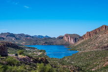 A Gorgeous View Of The Natural Landscape In Apache Junction, Arizona