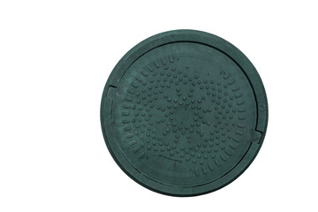 green plastic septic tank manhole