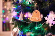 Boże Narodzenie. Choinka, bombki, pierniki, ozdoby świąteczne. Christmas. Christmas tree, baubles, gingerbread cookies, Christmas decorations.