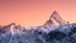 © sergejson - Panoramic view to summit Ama Dablam and snow peaks with beautiful light after sunset in Nepal