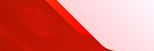 Modern Red Abstract Banner Background