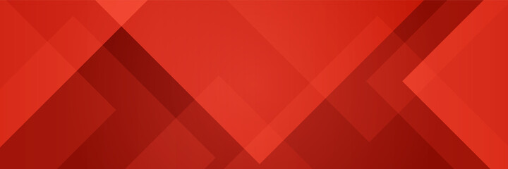 Modern red abstract banner background