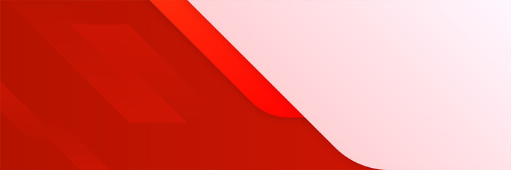 Canvas Print - Modern red abstract banner background
