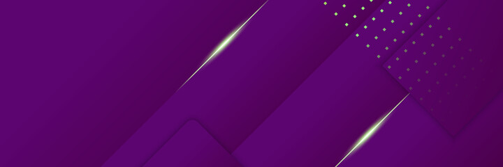 Modern abstract purple banner background