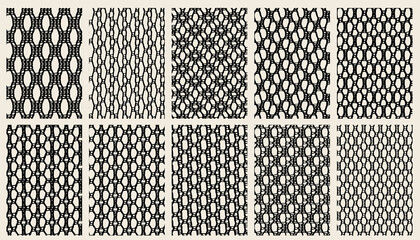 vector lace pattern with geometry shape. jacquard mesh lace fabric.