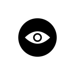 Sticker - Eye vector icon in circle