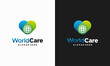 © Lucky Creative's - Global Care logo designs vector, World Charity logo template