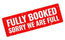 Fully Booked Grunge Banner, Sorry We Are Full