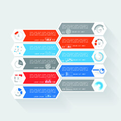 Elements for business data visualization, Modern infographic design