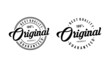 Original hand written lettering logo for label, badge. Apparel fashion design