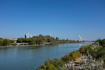 Canvas Print - Séville. Bords du Guadalquivir. Espagne.