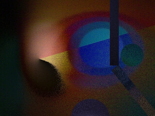 Wall Mural - modern abstract with geometric forms