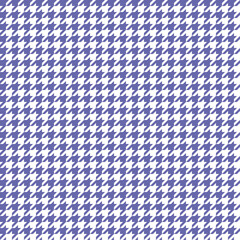 Wall Mural - Periwinkle Houndstooth Tartan Tweed Vector Pattern Tile. 2022 Color Trend. Fashion Textile Print. Dogs-tooth Check Fabric Textures. Pattern Tile Swatch Included.