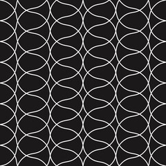 Poster - The lace is white with a black background. Vector.