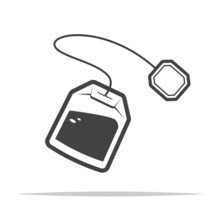 Tea Bag Icon Transparent Vector Isolated