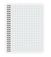 Wall Mural - Blank realistic vector horizontal lined notebook