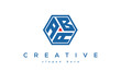 ABA creative polygon three letter logo design victor