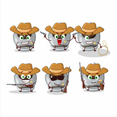 Poster - Cool cowboy white sugar candy cartoon character with a cute hat