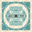 © Roverto - Western card with vintage style
