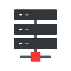 Sticker - Data Line Flat Vector Icon Design