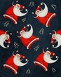 seamless pattern with santa claus