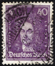 Postage Stamps Of The German Empire. Stamp Printed In The German Empire. Stamp Printed By German Empire.